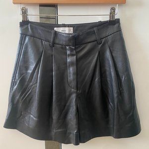 Mango Leather effect shorts size 2 US